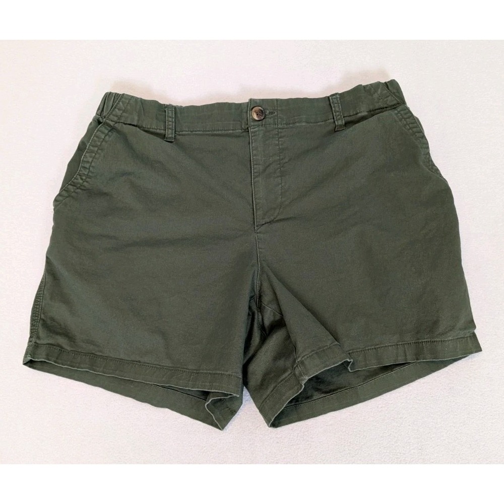 Women’s Cotton Chino Shorts - Olive Green